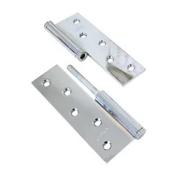 Zawias do drzwi 120x80mm stal chrom połysk rozłączny PRAWY (pl) mod. 5007A