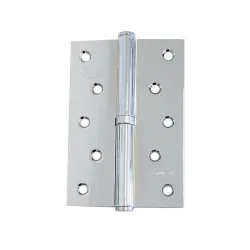 Zawias do drzwi 120x80mm stal chrom połysk rozłączny LEWY (pl) mod. 5007A