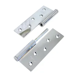 Zawias do drzwi 120x80mm stal chrom połysk rozłączny LEWY (pl) mod. 5007A