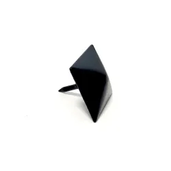Ćwiek gwóźdź ozdobny piramida 28x28mm czarny mod.2