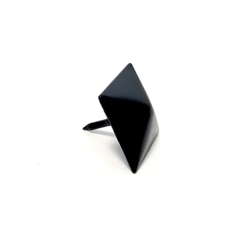Ćwiek gwóźdź ozdobny piramida 28x28mm czarny mod.2