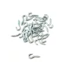 Haczyki półpełne 2x16mm cynkowane półoczka wkręcane 26szt.