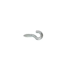 Haczyki półpełne 2x16mm cynkowane półoczka wkręcane 26szt.