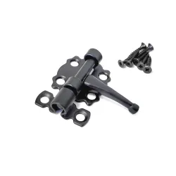 Zasuwka stalowa 30x30mm czarna meblowa mod. 484