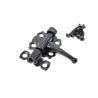 Zasuwka stalowa 30x30mm czarna meblowa mod. 484