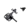 Zasuwka stalowa 30x30mm czarna meblowa mod. 484
