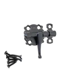 Zasuwka stalowa 30x30mm czarna meblowa mod. 484