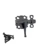 Zasuwka stalowa 30x30mm czarna meblowa mod. 484