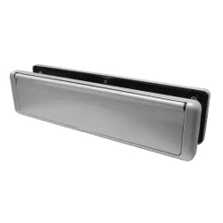Wrzutnia na listy dwustronna 76x310mm ze szczotką nikiel satyna 40-80 mod. NU MAIL