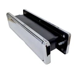 Wrzutnia na listy dwustronna ze szczotką 76x310mm chrom polysk 40-80 mod. NU MAIL