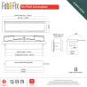 Wrzutnia na listy NU MAIL 76mm 40-80  czarna