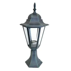 Lampa ogrodowa stojąca 458x230mm zieleń antyczna mod.3030