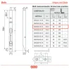 Zasuwa czołowa 250x16mm biały ocynk kantrygiel mod. 401 AGB