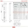 Zasuwa czołowa 300x16mm chrom mat KANTRYGIEL prekładany mod. 401 AGB