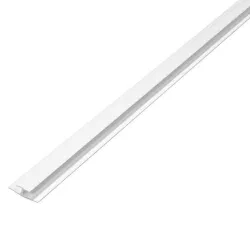 Profil H 25-11x4,3mm dł. 1m PCV biały