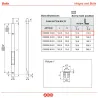 Zasuwa czołowa suwana 13x120mm niklowana Kantrygiel AGB