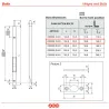 Zasuwa czołowa suwana 13x150mm mosiądzowana Kantrygiel AGB