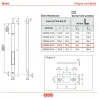 Zasuwa czołowa suwana 13x250mm mosiądzowana Kantrygiel AGB