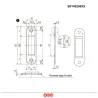 Zaczep EASY-FIX 22/82 1,2mm reg biały