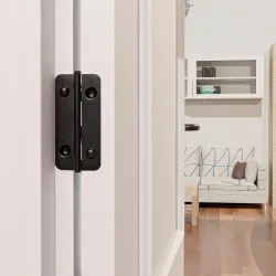 Zawias drzwiowy antywyważeniowy 150x82mm czarny mat łożyska mod. 569