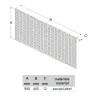 Panel narzędziowy arkusz 980x460 niebieski Ref. 471