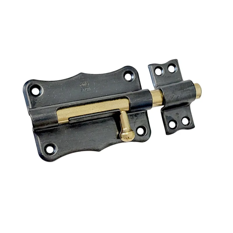 Zasuwka stalowa 85x56mm czarna mod. 384