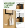 Wieszak na drzwi 5-punktowy 420x160mm czarny mod. CP41