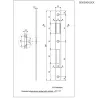 Zaczep PATENT F20/238 okr. końce n.brąz