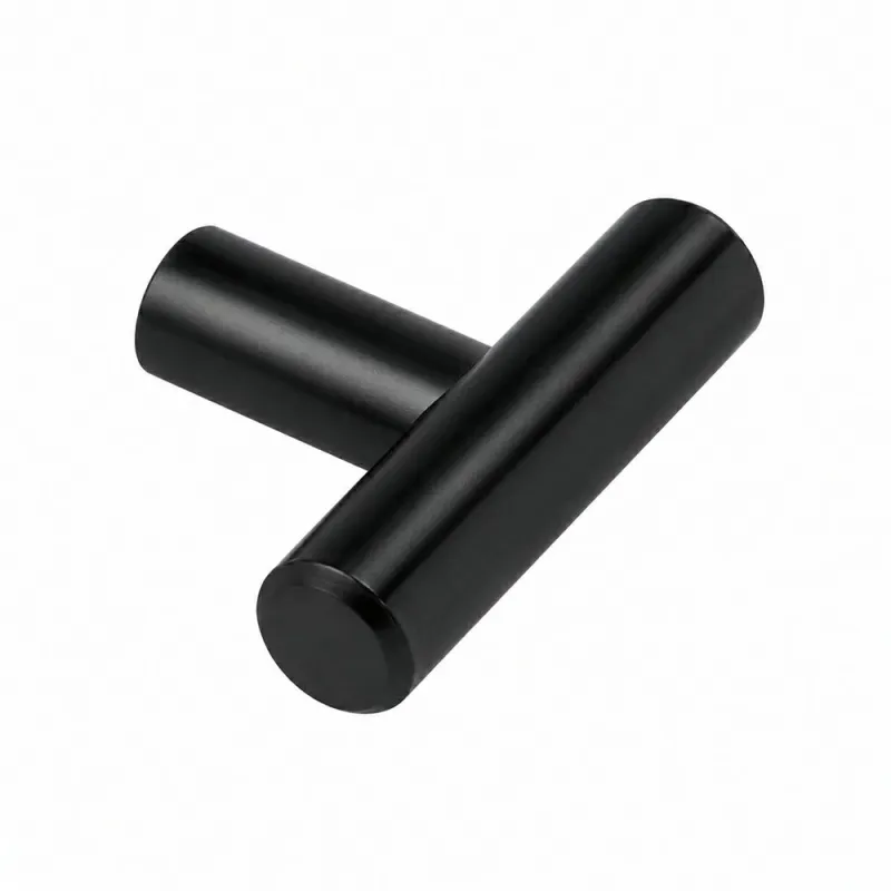 Gałka meblowa czarny mat uchwyt "T" 40mm mod. 826