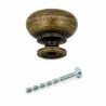 Gałka meblowa złoto antyczne 32mm mod. 807