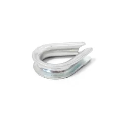 Kausza sercówka chomątko do linek 4-5mm galwanizowana 33x24mm mod. 30162