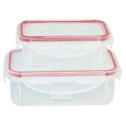 Pojemniki na żywność plastiokowe zestaw 2 szt.  0,24 i 0,5l mod. 1
