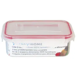 Pojemniki na żywność plastiokowe zestaw 2 szt.  0,24 i 0,5l mod. 1