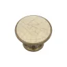 Gałka meblowa złoto antyczne z ceramiką 29mm mod. 822-29