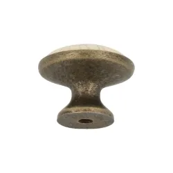 Gałka meblowa złoto antyczne z ceramiką 29mm mod. 822-29