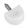 Podpórki meblowe plastikowe białe z wkrętem13x10mm 8szt. mod.165