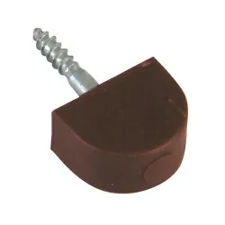 Podpórka meblowa 13x10mm brąz plastikowa 8szt. mod.165