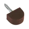 Podpórka meblowa 13x10mm brąz plastikowa 8szt. mod.165