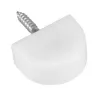 Podpórki meblowe plastikowa z wkrętem biale 19x14mm 8szt. mod.165