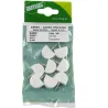 Podpórki meblowe plastikowa z wkrętem biale 19x14mm 8szt. mod.165
