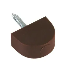Podpórka meblowa 19x15mm brąz plastikowa 8szt. mod.165
