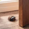 Odbój drzwiowy 50x22mm brąz / czarny odbojnik podłogowy przyklejany mod. 400