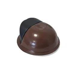 Odbój drzwiowy 50x22mm brąz / czarny odbojnik podłogowy przyklejany mod. 400