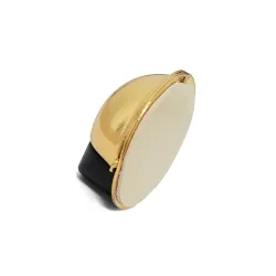 Odbój drzwiowy 50x22mm złoty / czarny odbojnik podłogowy mod. 400 DIS