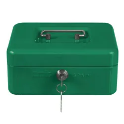 Kasetka na pieniądze zielona 150x110x70mm mod. 2153