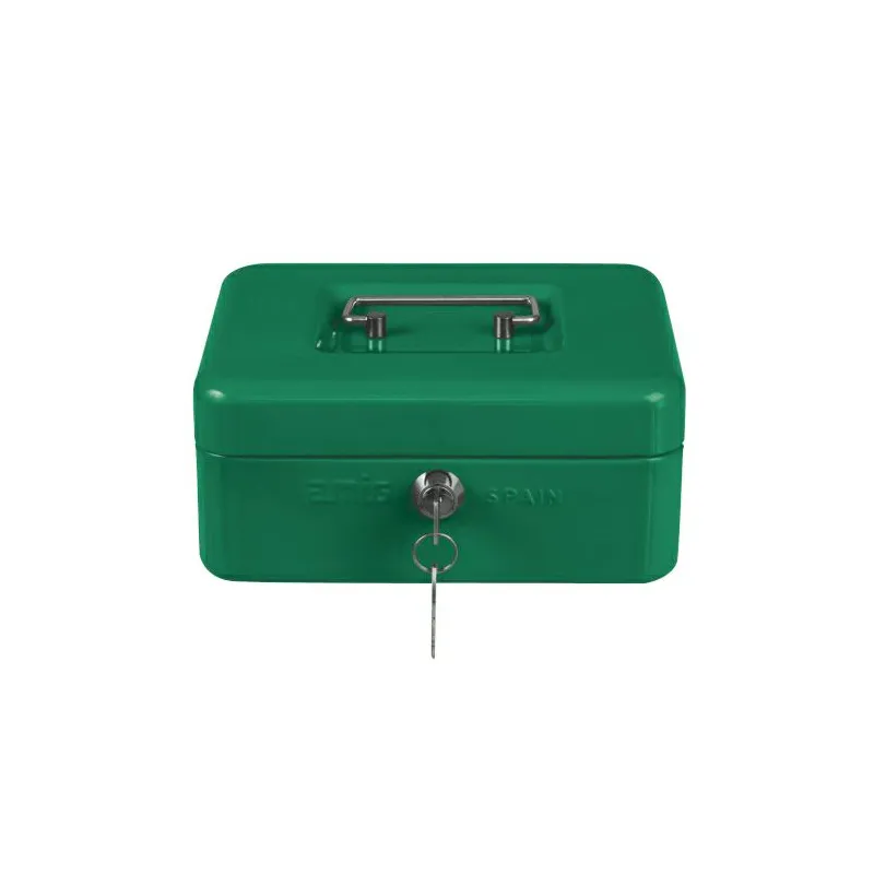 Kasetka na pieniądze zielona 150x110x70mm mod. 2153