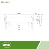 Uchwyt meblowy 96/128mm czarny mat mod. 841