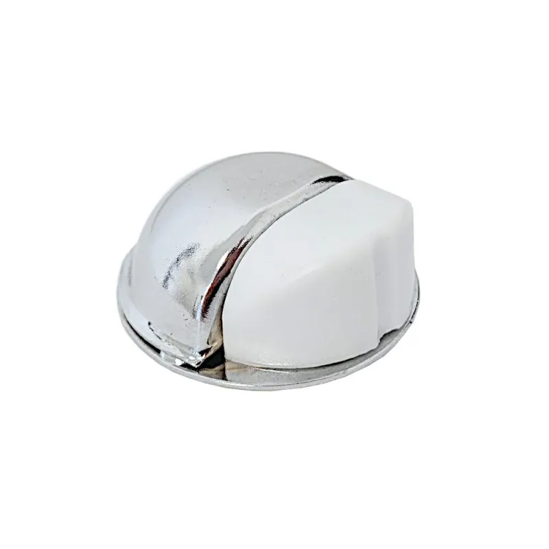 Odbój drzwiowy 50x22mm chrom / biały odbojnik podłogowy mod. 402