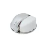 Odbój drzwiowy 50x22mm chrom / biały odbojnik podłogowy mod. 402