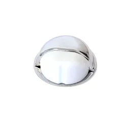 Odbój drzwiowy 50x22mm chrom / biały odbojnik podłogowy mod. 402